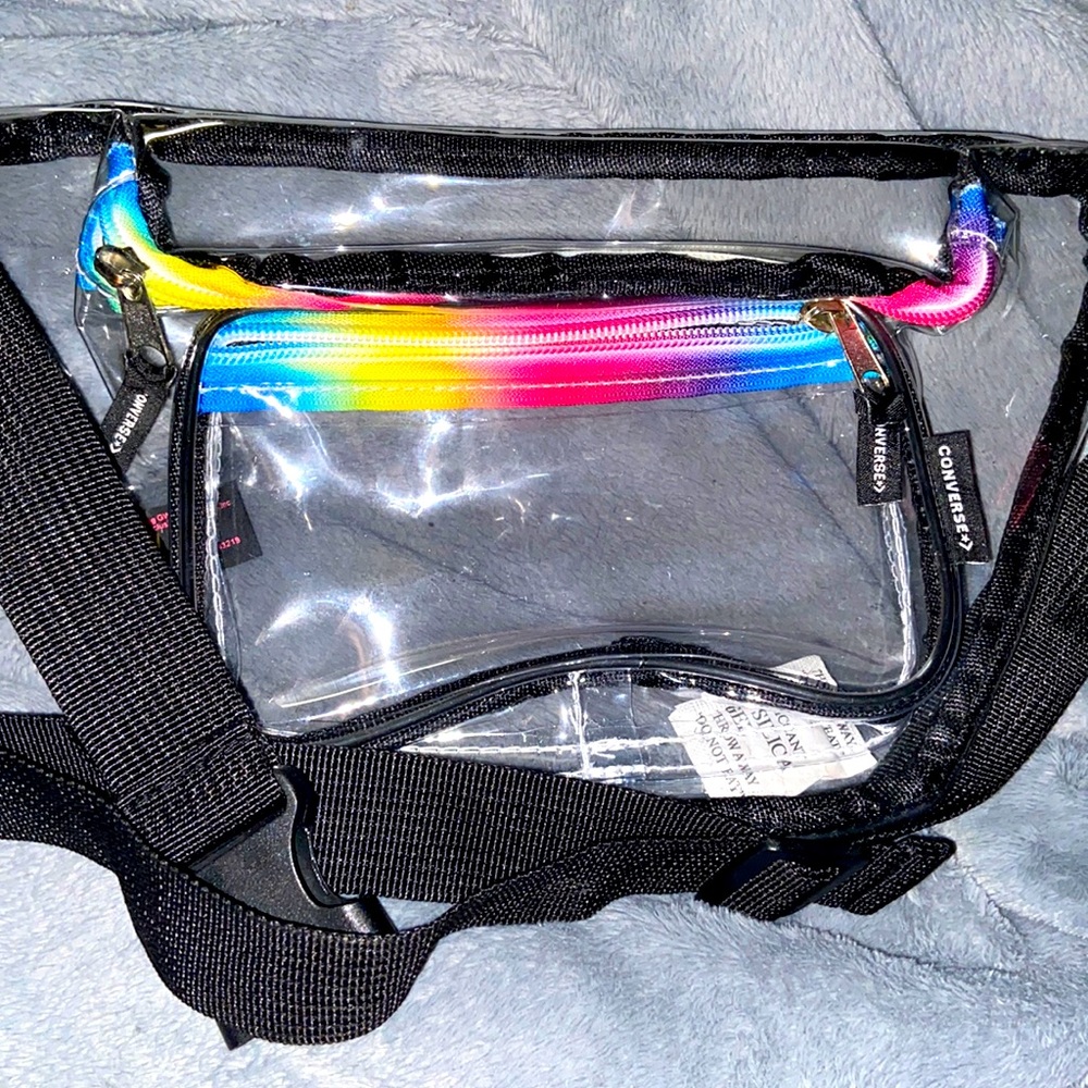 Dsw exclusive Fanny pack with a rainbow pattern